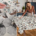 Tischdecke aus Stoff Textil Tischwäsche abwaschbar Tischtuch Baumwolle Polyester Silvia In-/Outdoor Tischdecke
