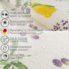Tischdecke aus Stoff Textil Tischwäsche abwaschbar Tischtuch Baumwolle Polyester Lemon In-/Outdoor Tischdecke