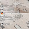 Tischdecke aus Stoff Textil Tischwäsche abwaschbar Tischtuch Baumwolle Polyester Kitchen In-/Outdoor Tischdecke