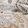 Tischdecke aus Stoff Textil Tischwäsche abwaschbar Tischtuch Baumwolle Polyester Coffee In-/Outdoor Tischdecke