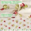 Tischdecke aus Stoff Textil Tischwäsche abwaschbar Tischtuch Baumwolle Polyester Apple In-/Outdoor Tischdecke