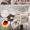 Tischdecke aus Stoff Textil Tischwäsche abwaschbar Tischtuch Baumwolle Polyester Cacao In-/Outdoor Tischdecke – 90x130cm, Schnittkante