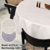 Tischdecke abwaschbar Stofftischdecke Tischwäsche Baumwolle-Polyester Grau Creme