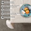 Tischdecke abwaschbar Stofftischdecke Tischwäsche Baumwolle-Polyester Grau Creme