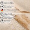 Stoff Tischdecke beschichtet abwaschbar DUO zweiseitig Beige