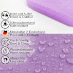 Wachstuchtischdecke abwaschbar Tischdecke Wachstuch Textileffekt Prägung Chic & Charme Violett Breite 140cm
