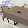 Wachstuchtischdecke abwaschbar Tischdecke Wachstuch Textileffekt Prägung Chic & Charme Beigegrau Breite 140cm