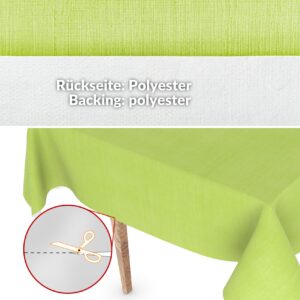 Wachstuchtischdecke abwaschbar Tischdecke Wachstuch Textileffekt Prägung Chic & Charme Limette Breite 140cm