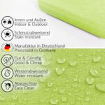 Wachstuchtischdecke abwaschbar Tischdecke Wachstuch Textileffekt Prägung Chic & Charme Limette Breite 140cm