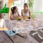 Wachstuchtischdecke abwaschbar Tischdecke Wachstuch Textileffekt Prägung Chic & Charme Modern Holz Industrie Breite 140cm