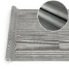 Wachstuchtischdecke abwaschbar Premium Leinenprägung Gartentischdecke Uni Anthrazit Breite 140cm
