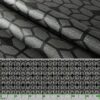 Wachstuchtischdecke Premium Leinenprägung Gartentischdecke Outdoor Tischdecke abwaschbar Geometrie Dunkelgrau Breite 140cm