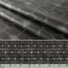 Wachstuchtischdecke abwaschbar Premium Leinenprägung Gartentischdecke Geometrie Grau Breite 140cm