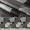 Wachstuchtischdecke abwaschbar Premium Leinenprägung Gartentischdecke Miranda Breite 140cm