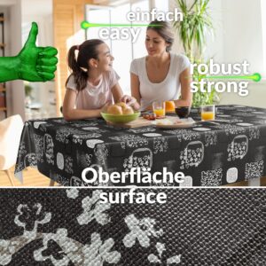 Wachstuchtischdecke abwaschbar Premium Leinenprägung Gartentischdecke Fantasy Breite 140cm