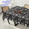 Wachstuchtischdecke abwaschbar Premium Leinenprägung Gartentischdecke Fantasy Breite 140cm