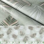 Wachstuchtischdecke Wachstuch Tischdecke abwaschbar Premium Prägung Gartentischdecke Palmblätter Breite 140cm