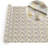 Wachstuchtischdecke Wachstuch Tischdecke abwaschbar Premium Prägung Gartentischdecke Karo Beige Breite 140cm