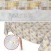 Wachstuchtischdecke Wachstuch Tischdecke abwaschbar Premium Prägung Gartentischdecke Karo Beige Breite 140cm – 100x140cm, Schnittkante