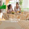Wachstuchtischdecke Wachstuch Tischdecke abwaschbar Rechteck, rund, oval hochwertige Bedruckung Gartentischdecke LUX Nicole Breite 140cm