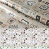 Wachstuchtischdecke Wachstuch Tischdecke abwaschbar Rechteck, rund, oval hochwertige Bedruckung Gartentischdecke LUX Alexis Breite 140cm – 100x140cm, Schnittkante