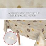 Wachstuchtischdecke Wachstuch Tischdecke abwaschbar Rechteck, rund, oval hochwertige Bedruckung Gartentischdecke LUX Sophia Breite 140cm