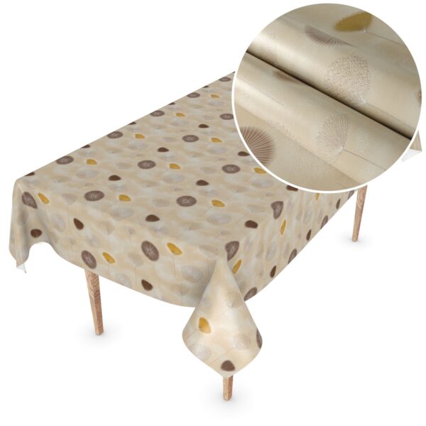 Wachstuchtischdecke Wachstuch Tischdecke abwaschbar Rechteck, rund, oval hochwertige Bedruckung Gartentischdecke LUX Sophia Breite 140cm – 100x140cm, Schnittkante