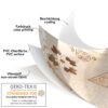 Wachstuchtischdecke Wachstuch Tischdecke abwaschbar Rechteck, rund, oval hochwertige Bedruckung Gartentischdecke LUX Caroline Breite 140cm