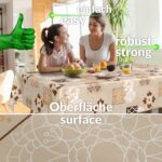 Wachstuchtischdecke Wachstuch Tischdecke abwaschbar Rechteck, rund, oval hochwertige Bedruckung Gartentischdecke LUX Caroline Breite 140cm