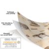 Wachstuchtischdecke Wachstuch Tischdecke abwaschbar rechteck, rund, oval hochwertige Bedruckung Gartentischdecke MIMOSA Berlin Roma Madrid Breite 140cm – 100x140cm, Schnittkante