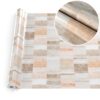 Wachstuchtischdecke Wachstuch Tischdecke abwaschbar rechteck, rund, oval hochwertige Bedruckung Gartentischdecke MIMOSA Patchwork Oldstyle Breite 140cm