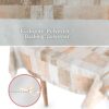 Wachstuchtischdecke Wachstuch Tischdecke abwaschbar rechteck, rund, oval hochwertige Bedruckung Gartentischdecke MIMOSA Patchwork Oldstyle Breite 140cm