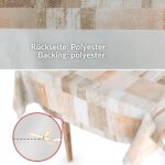 Wachstuchtischdecke Wachstuch Tischdecke abwaschbar rechteck, rund, oval hochwertige Bedruckung Gartentischdecke MIMOSA Patchwork Oldstyle Breite 140cm