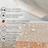 Wachstuchtischdecke Wachstuch Tischdecke abwaschbar rechteck, rund, oval hochwertige Bedruckung Gartentischdecke MIMOSA Patchwork Oldstyle Breite 140cm