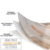 Wachstuchtischdecke Wachstuch Tischdecke abwaschbar rechteck, rund, oval hochwertige Bedruckung Gartentischdecke MIMOSA Patchwork Oldstyle Breite 140cm – 100x140cm, Schnittkante