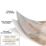 Wachstuchtischdecke Wachstuch Tischdecke abwaschbar rechteck, rund, oval hochwertige Bedruckung Gartentischdecke MIMOSA Patchwork Oldstyle Breite 140cm