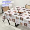 Wachstuchtischdecke Wachstuch Tischdecke abwaschbar rechteck, rund, oval hochwertige Bedruckung Gartentischdecke MIMOSA Holz Liebe Herz Breite 140cm
