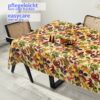 Wachstuchtischdecke Wachstuch Tischdecke abwaschbar rechteck, rund, oval hochwertige Bedruckung Gartentischdecke MIMOSA Herbst Blätter Breite 140cm – 100x140cm, Schnittkante