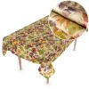Wachstuchtischdecke Wachstuch Tischdecke abwaschbar rechteck, rund, oval hochwertige Bedruckung Gartentischdecke MIMOSA Herbst Blätter Breite 140cm – 100x140cm, Schnittkante