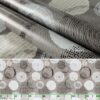 Wachstuchtischdecke Wachstuch Tischdecke abwaschbar rechteck, rund, oval hochwertige Bedruckung Gartentischdecke MIMOSA Kreise Grau Ornamente Breite 140cm