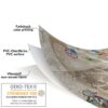 Wachstuchtischdecke Wachstuch Tischdecke abwaschbar rechteck, rund, oval hochwertige Bedruckung Gartentischdecke MIMOSA Kolibri Love Breite 140cm – 100x140cm, Schnittkante