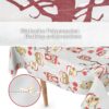 Weihnachtstischdecke Wachstuch Tischdecke abwaschbar Wachstischdecke Weihnachten Xmas Eule – 90x130cm, Schnittkante