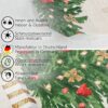Weihnachtstischdecke Wachstuch Weihnachten Tischdecke abwaschbar Teddybär Tannenbaum