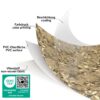 Wachstuch Tischdecke abwaschbar Meterware Wachstuchdecke Breite 140cm Gold