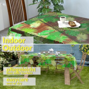 Transparente Tischdecke Vinyl Tischfolie Folie Tischschutzfolie 0,15mm mit Muster Exotik