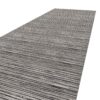 Küchenläufer Küchenteppich waschbar Läufer Küche Teppich Läufer Flur rutschfest Meterware Streifen Grau