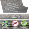 Küchenläufer Küchenteppich waschbar Läufer Küche Teppich Läufer Flur rutschfest Meterware Streifen Grau