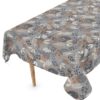 Wachstuch Tischdecke abwaschbar Meterware Wachstuchdecke Breite 140cm Florence Grau – 90x130cm, Schnittkante