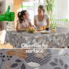 Wachstuch Tischdecke abwaschbar Meterware Wachstuchdecke Breite 140cm Florence Grau