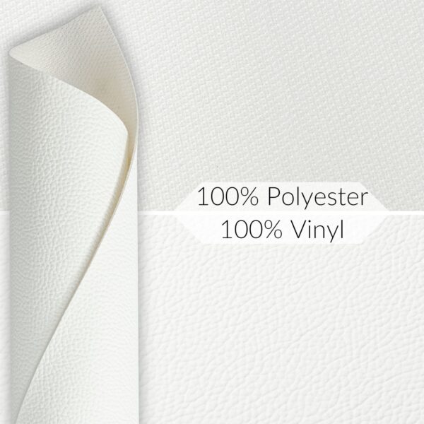 Kunstleder Meterware Leder Stoff Lederimitat 140cm Breit Schneeweiß – 100x140cm